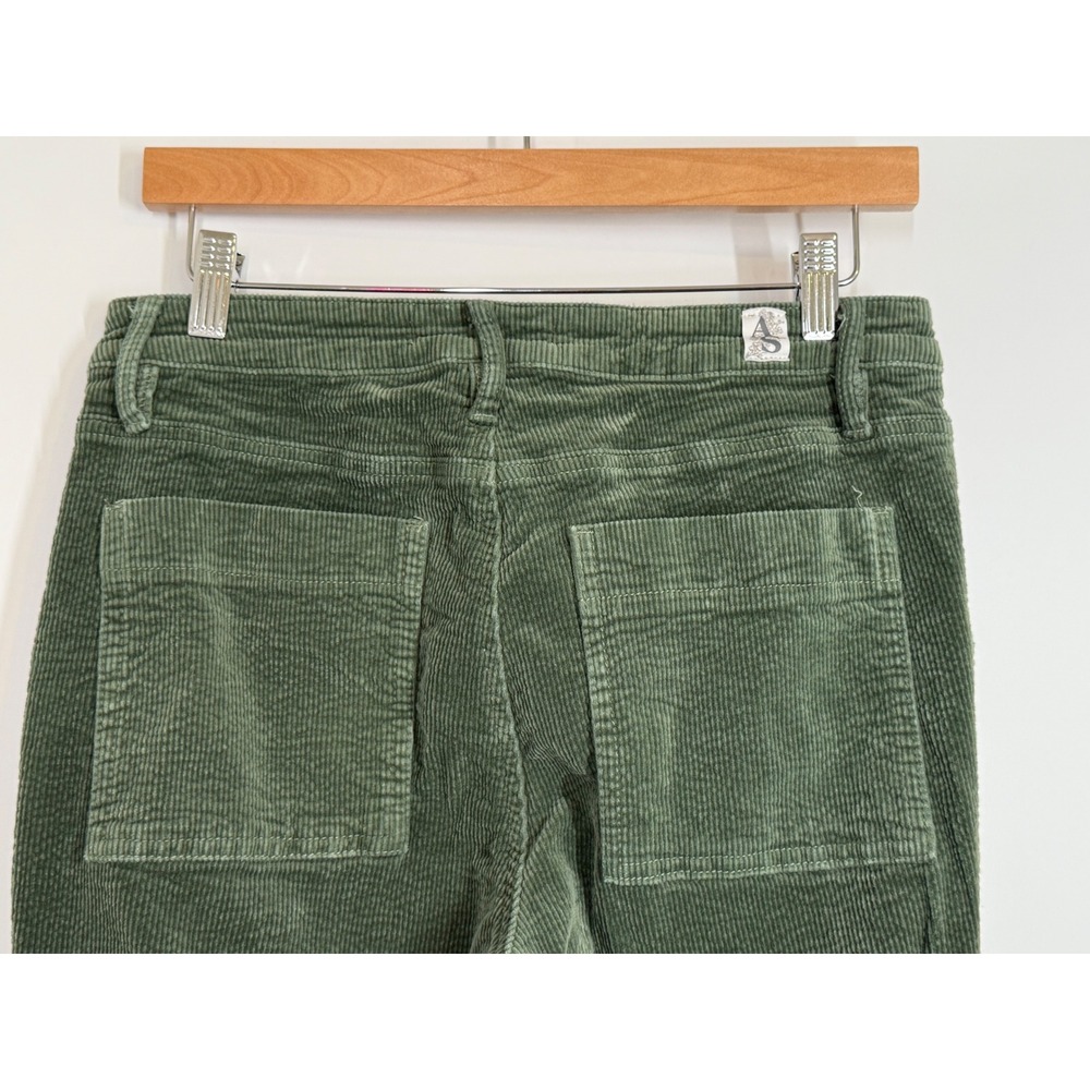 Altar'd State Green Corduroy Cargo Pants Raw Hem Womens Size 29 Gorpcore y2K 90s - Picture 8 of 11